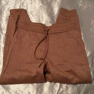 Lululemon scuba high rise sweatpants smoky topaz sparkle